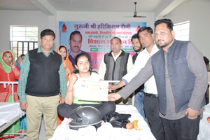 Blood Donation Camp Organized in memorable of "Guruji Harikiashan Saini" on 10 February 2020